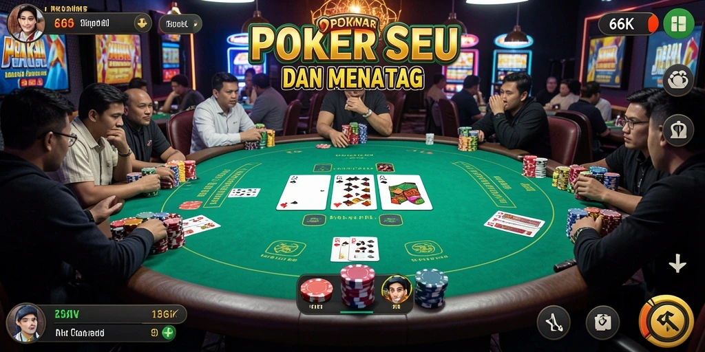 Screenshot gameplay Poker di 66K yang menarik dan mendebarkan.