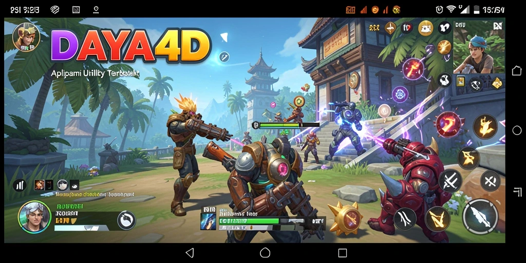 Screenshot aplikasi DAYA4D menampilkan antarmuka yang bersih dan fungsional.