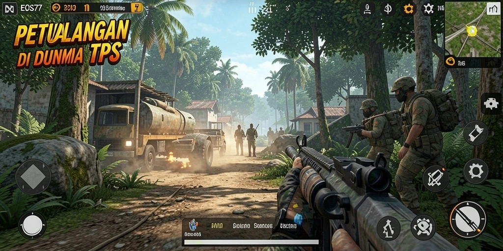 Gameplay seru EOS77 yang penuh aksi dan strategi.