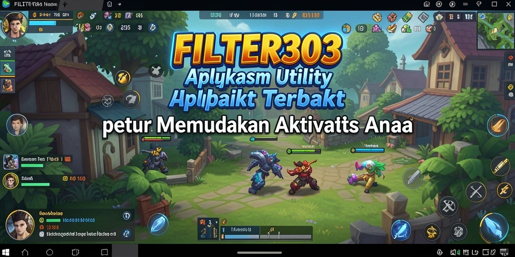 Tampilan antarmuka pengguna FILTER303 yang menarik dan mudah digunakan.