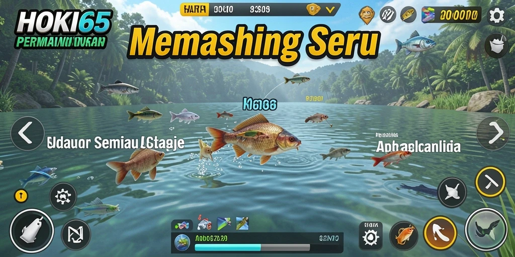 Tangkapan ikan yang mengesankan dalam gameplay HOKI65.