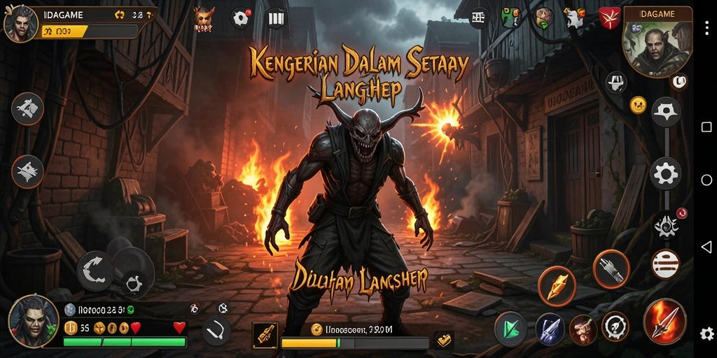 Tampilan gameplay menakutkan dalam IDAGAME yang membuat jantung berdebar.