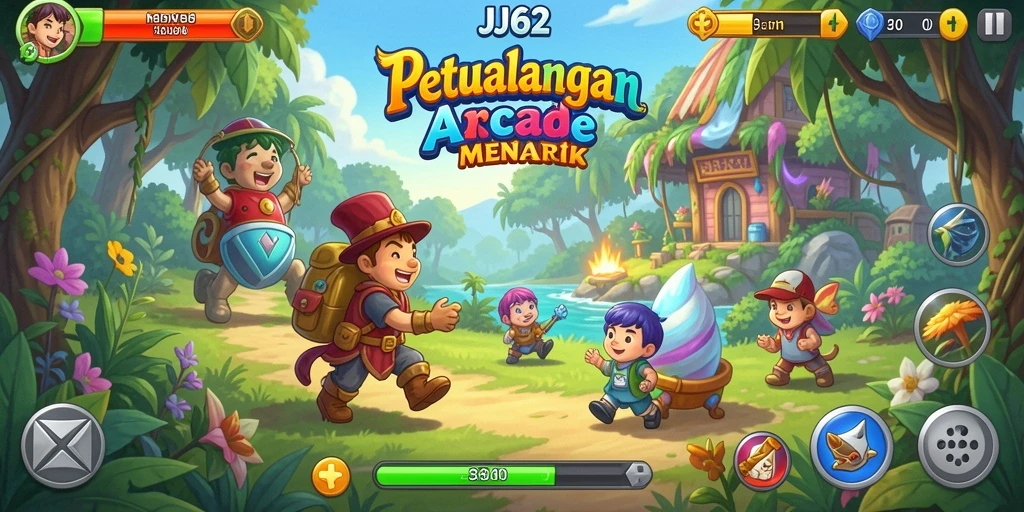 Tangkapan layar gameplay JJ62 menampilkan aksi berkualitas tinggi dan tantangan seru.