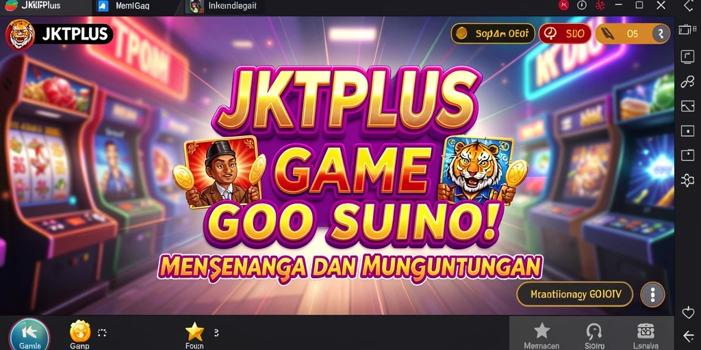 Tampilan gameplay JKTPLUS yang menarik dengan mesin slot dinamis.