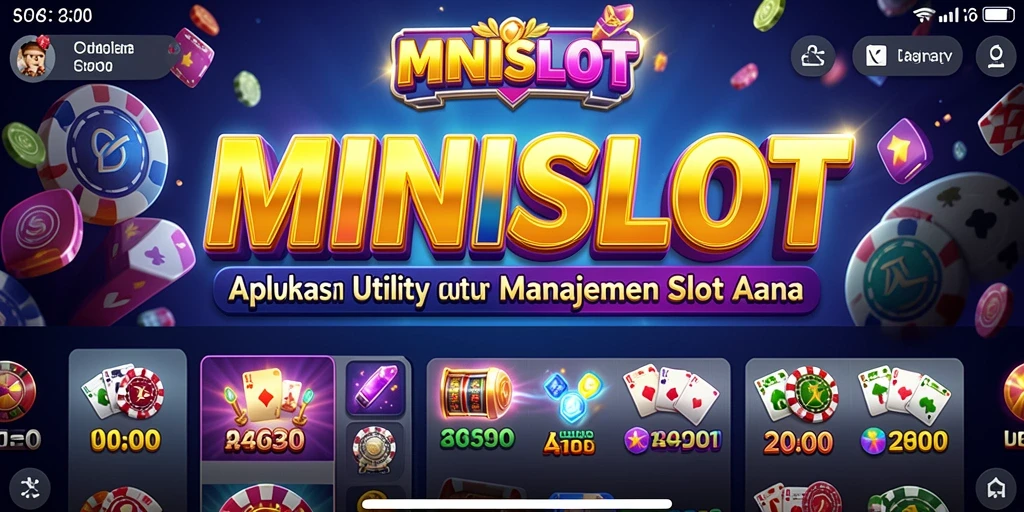 Tampilan utama aplikasi MINISLOT yang menampilkan manajemen slot yang efisien.