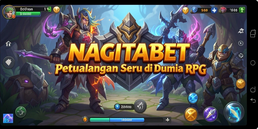 Screenshot gameplay NAGITABET menunjukkan petualangan seru dan karakter yang beragam.