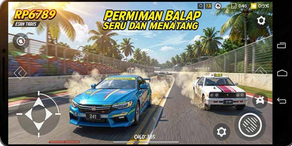 Tampilan gameplay balap yang mendebarkan di RP6789.