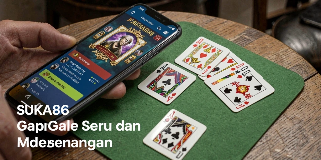 Screenshot utama gameplay Gaple yang mengasyikkan di SUKA86.
