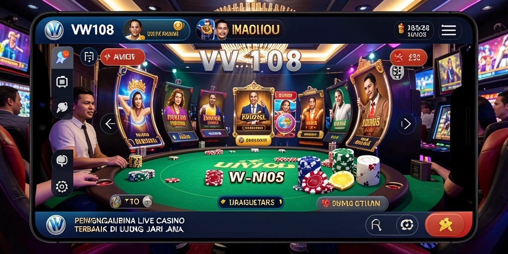 Tampilan gameplay Live Casino yang mengasyikkan di VW108.
