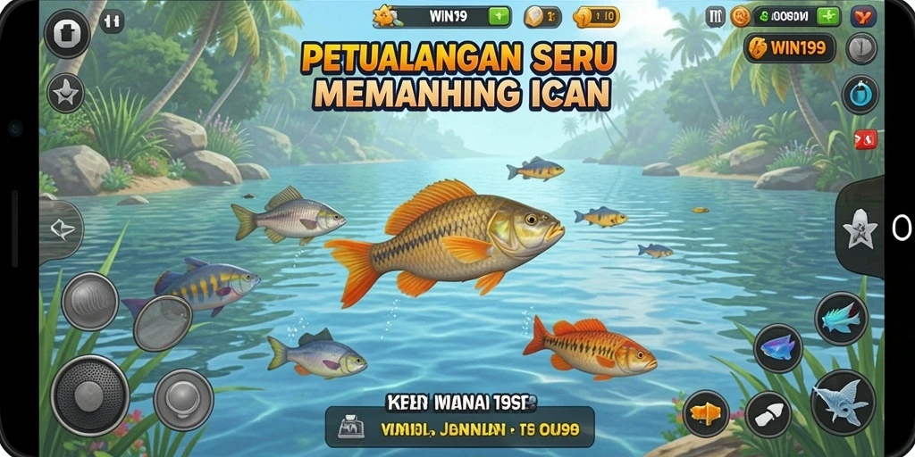Tampilan gameplay Tembak Ikan yang seru dan menarik di WIN199.