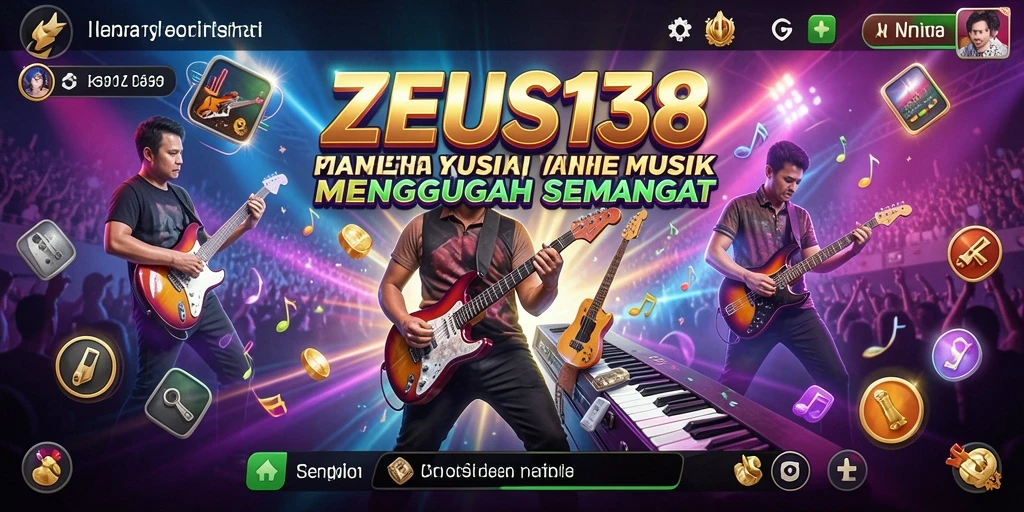 Tampilan gameplay seru ZEUS138 dengan interaksi musik yang menarik.