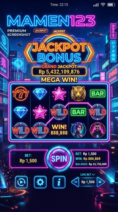 Screenshot tampilan antarmuka pengguna mamen123.